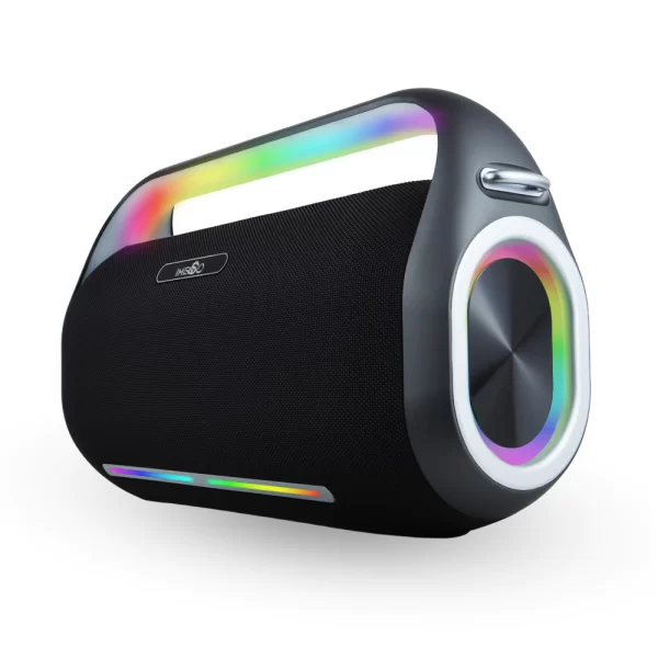 Caixa De Som Imenso X41 Pro 2 Microfones Karaokê 300w Rgb - Image 2