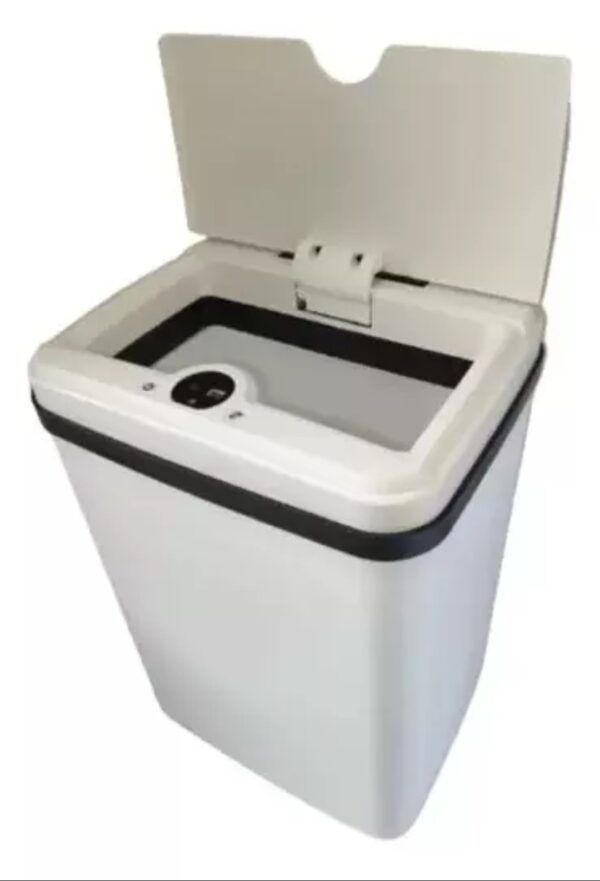 Lixeira Eletrônica 12 Litros Com Tampa Automática Sensor Inteligente Abre E Fecha Estocasa - Image 2