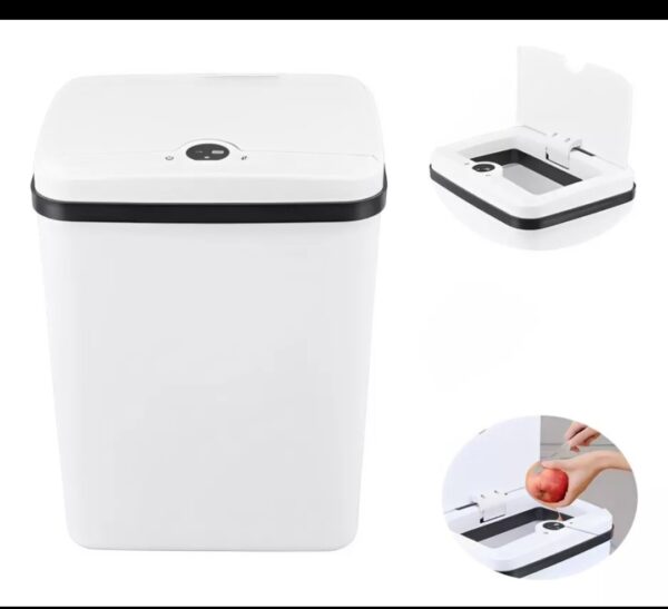Lixeira Eletrônica 12 Litros Com Tampa Automática Sensor Inteligente Abre E Fecha Estocasa - Image 6