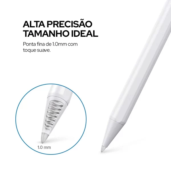 Caneta Pencil WB Para iPad com Palm Rejection e Ponta de Alta Precisão 1.0mm Branca - Image 3