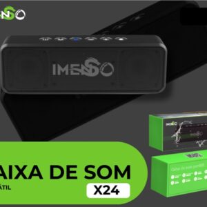 IMENSO CAIXA DE SOM X24 35W Bateria 4000mAh resistência IPX5 contra água e poeira