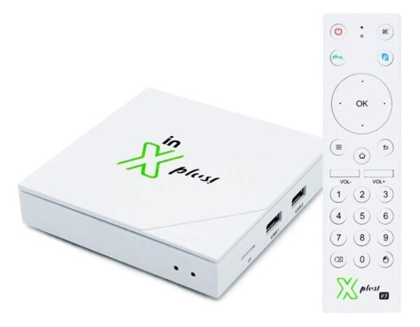 TV box in x Plus V3 Tv e filmes gratuitos 5 Anos De Garantia Sem Mensalidade - Imagem 3